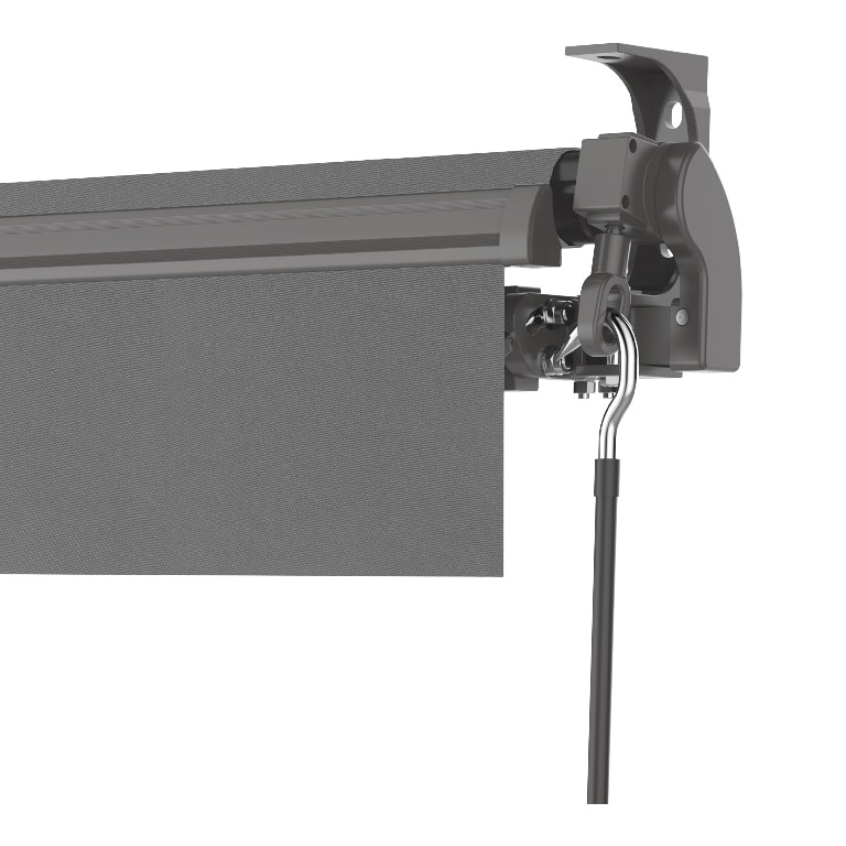Copertina retractabila KLIKSTROM, aluminiu, 292 x 250 cm, gri antracit