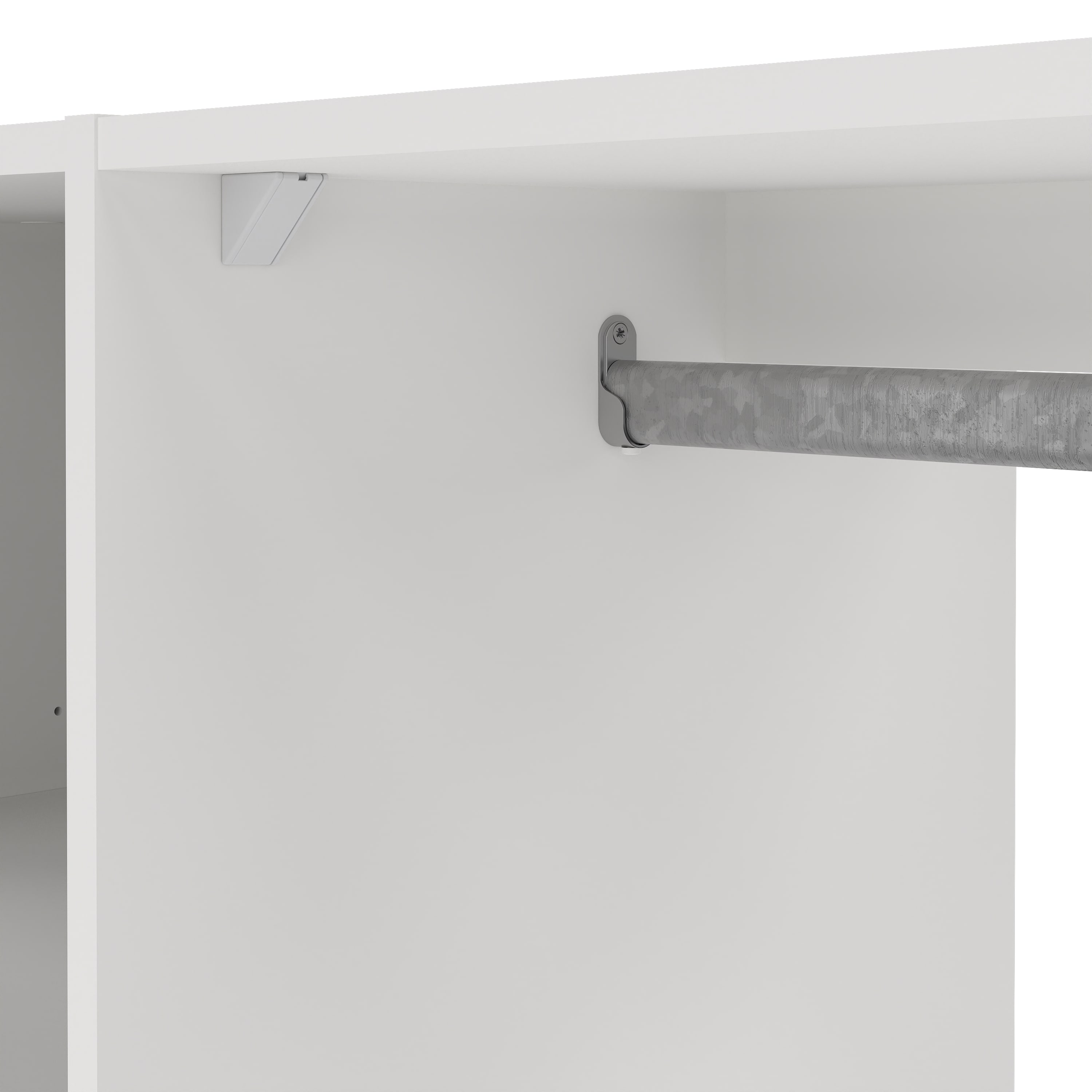 Dulap OEB Neutral Matai, 5 rafturi, 1 bara umerase, alb, 200x130x45 cm