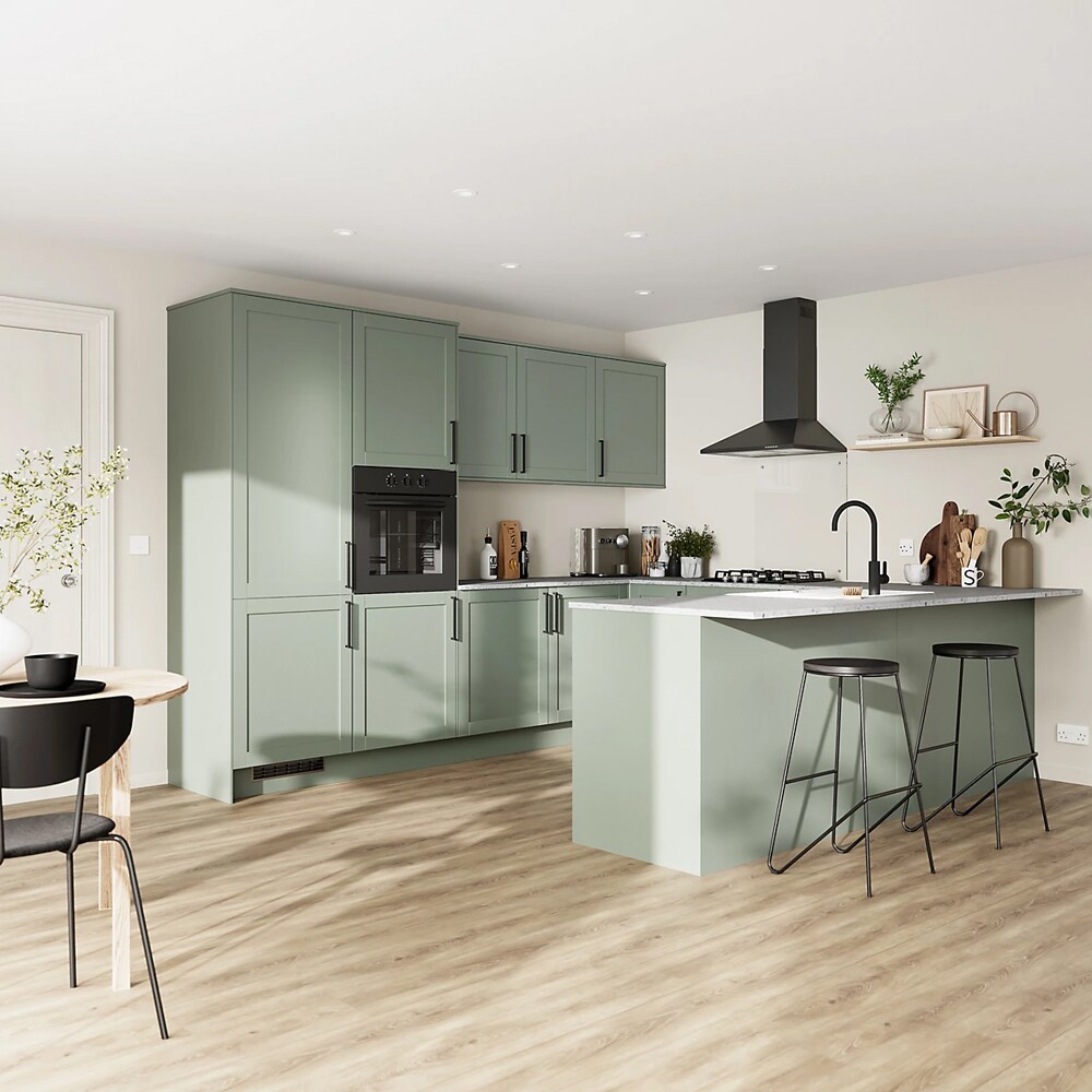 Plinta bucatarie GOODHOME Ashmead, 240 x 1.6 cm, verde mat