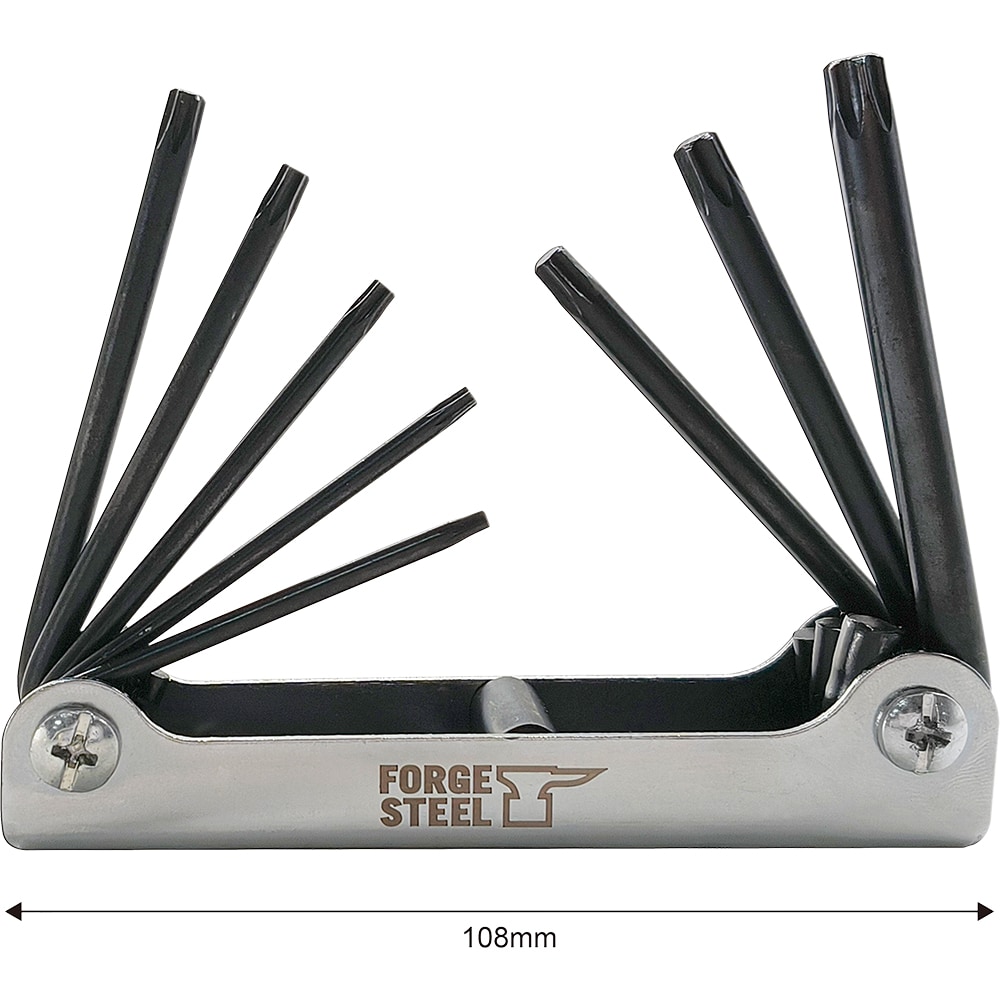 Chei torx FORGE STEEL, 10.6cm, otel, 8buc
