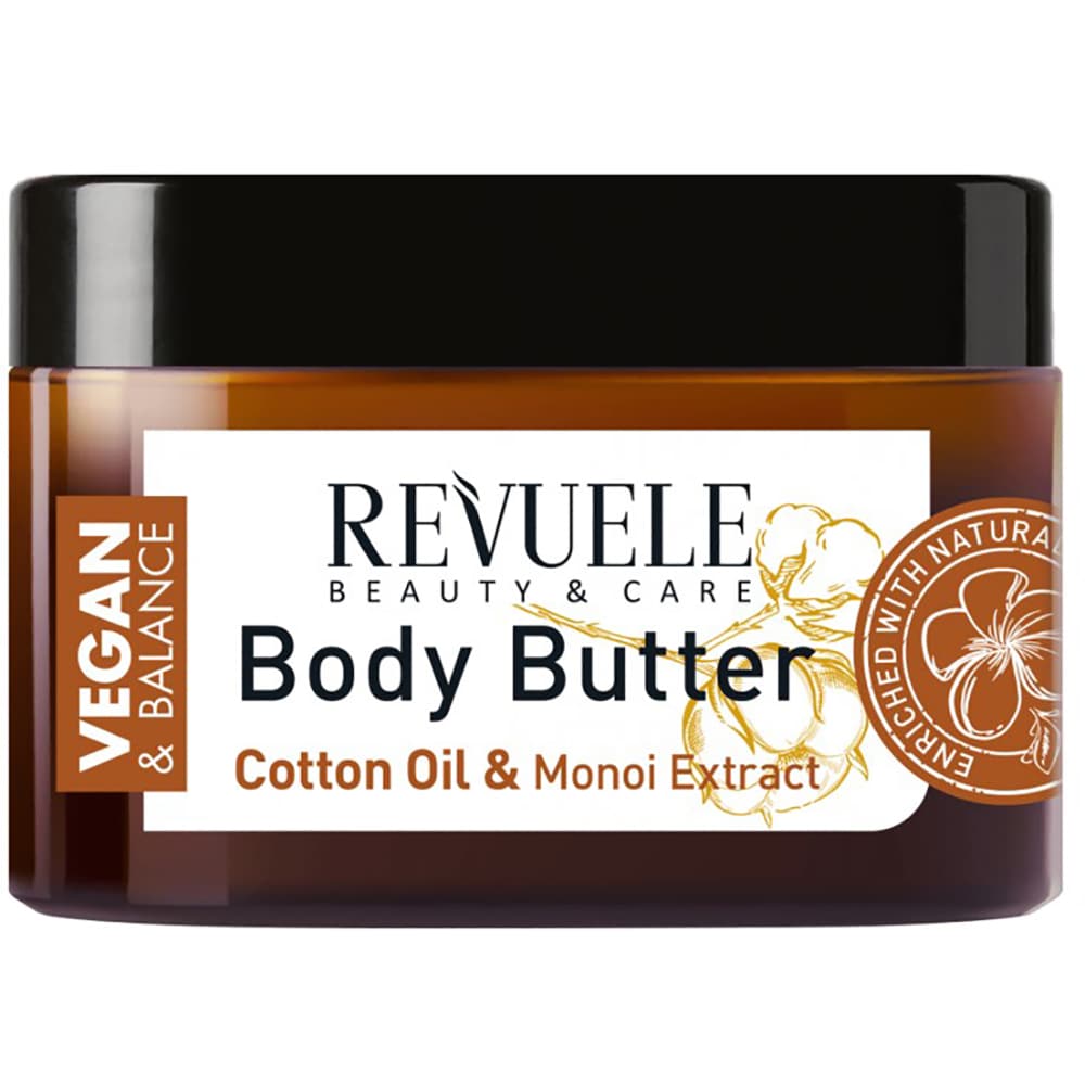 Unt de corp REVUELE Cotton Oil&Monoi Extract, 360ml