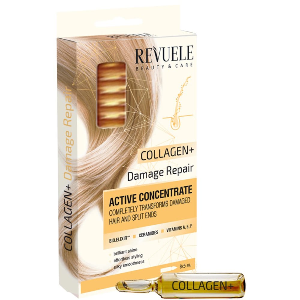 Tratament pentru par REVUELE Active Concentrate Collagen, 8x5ml