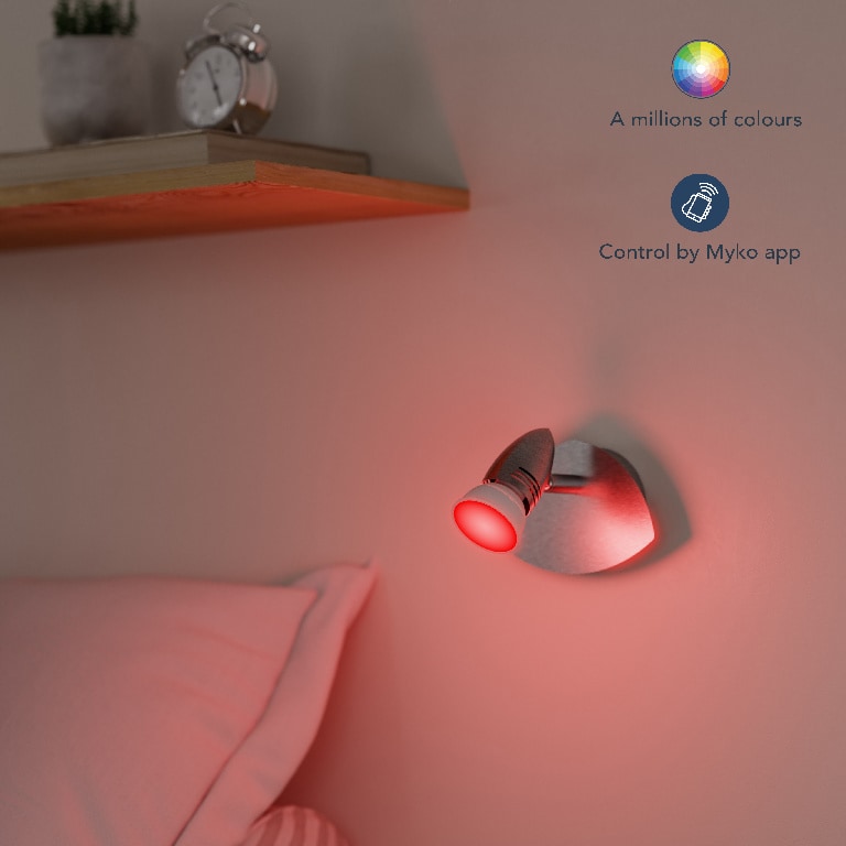 Bec LED, smart, GU10, RGB, 32 W, 350 lm  Jacobsen Myko