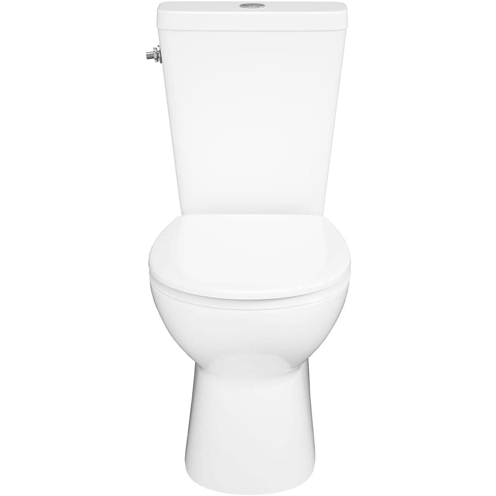 Set vas WC si rezervor GOODHOME Cavally, ceramica, evacuare orizontala, capac SoftClose, alb
