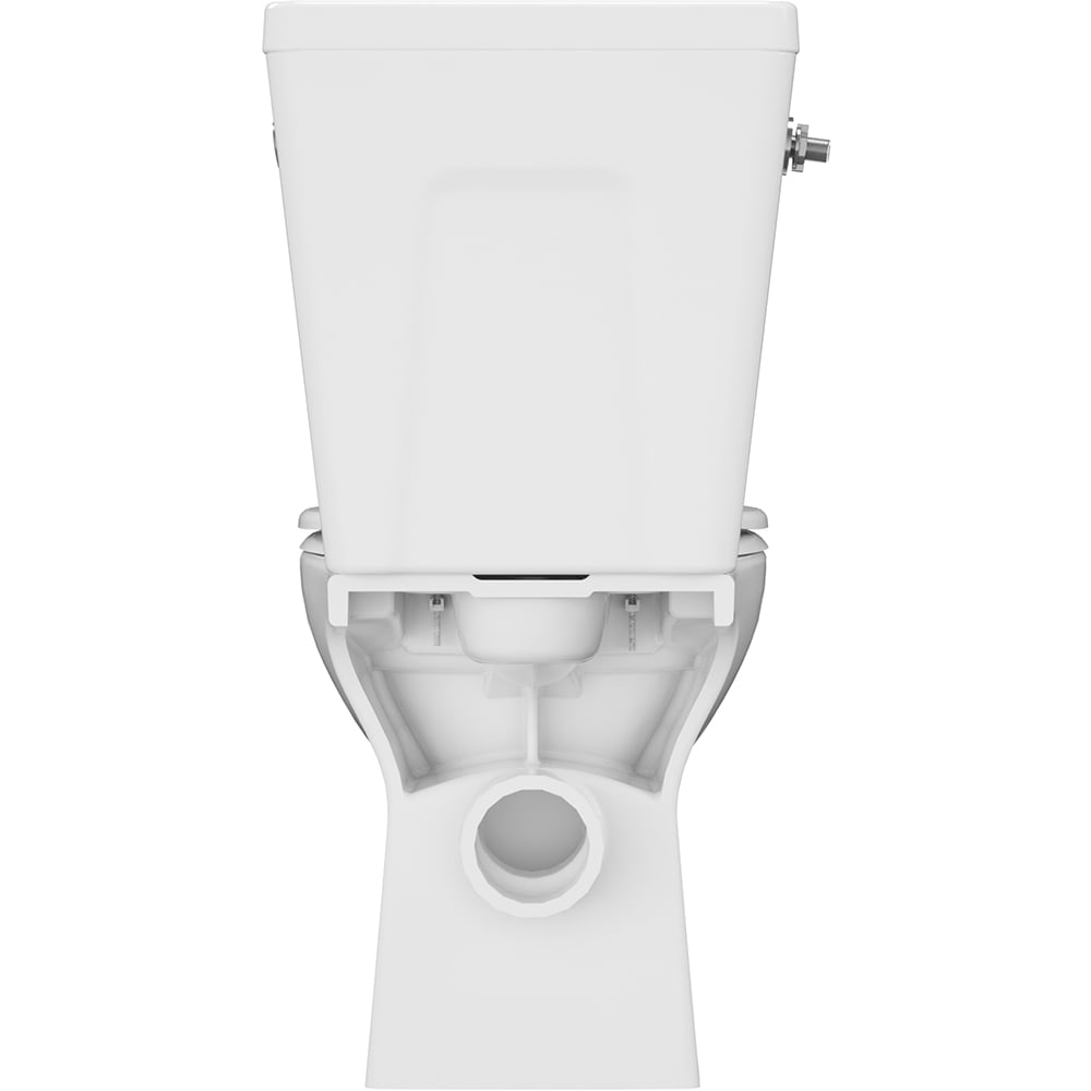 Set vas WC si rezervor GOODHOME Cavally, ceramica, evacuare orizontala, capac SoftClose, alb