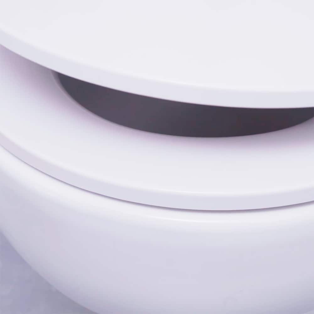 Set vas WC si rezervor GOODHOME Cavally, ceramica, evacuare orizontala, capac SoftClose, alb