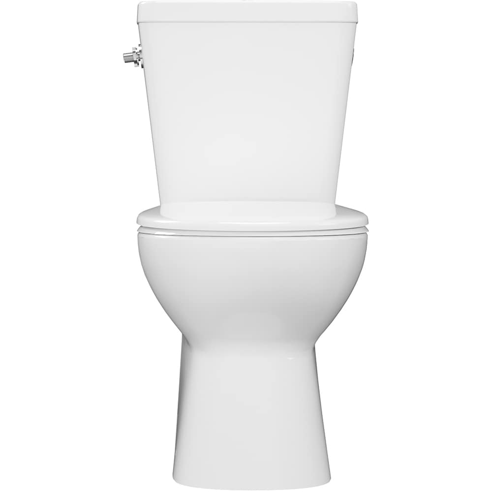 Set vas WC GOODHOME Tasi, ceramica, evacuare verticala, rezervor 3-4.5 l, capac SoftClose, alb