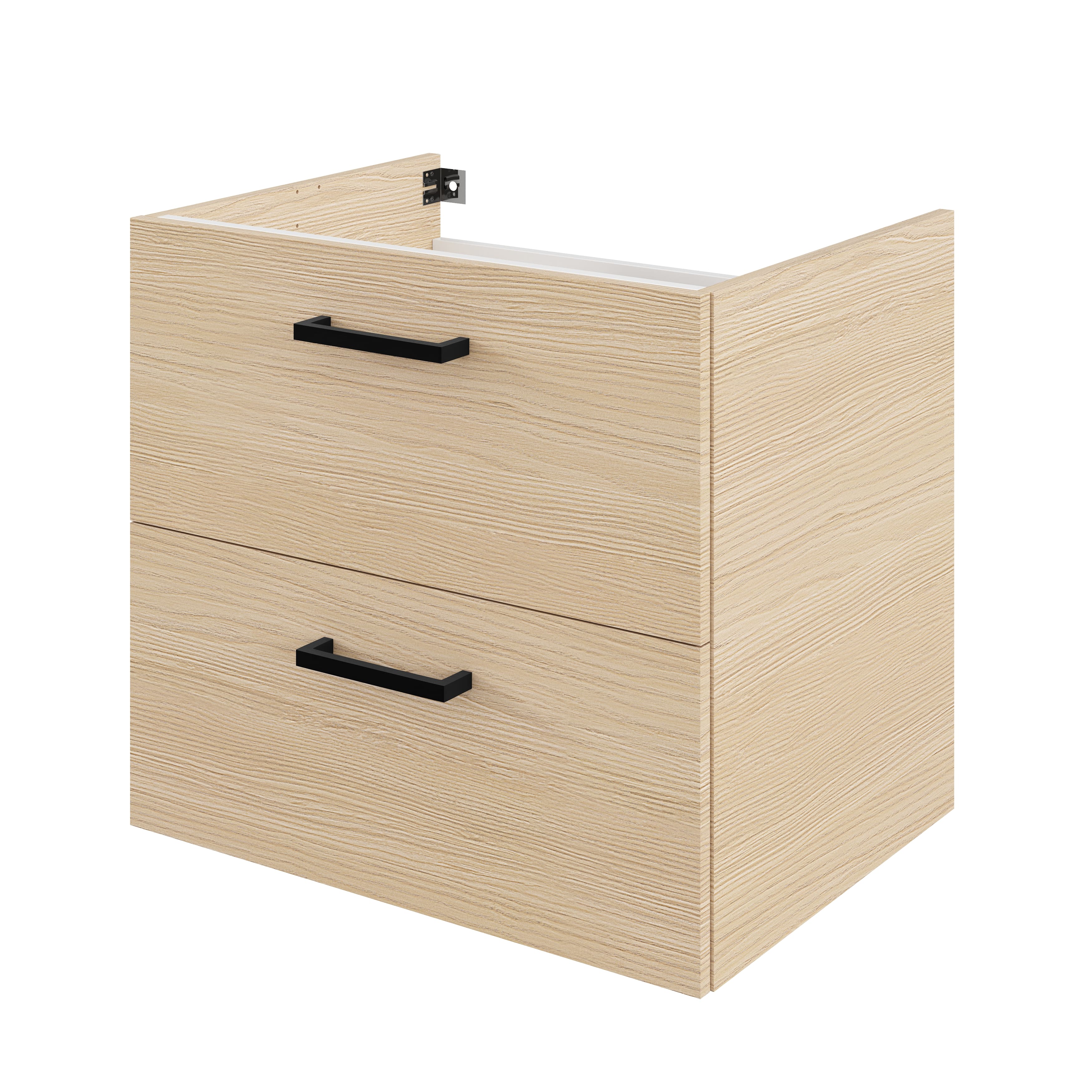 Baza pentru lavoar, suspendata, decor stejar, 60 cm Pyxis