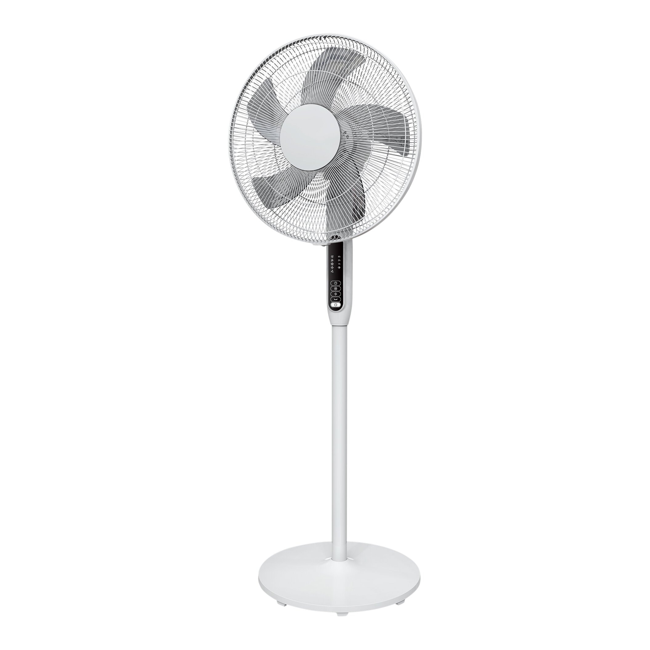 Ventilator cu picior, 3 trepte viteza, D 40 cm, 45W, alb