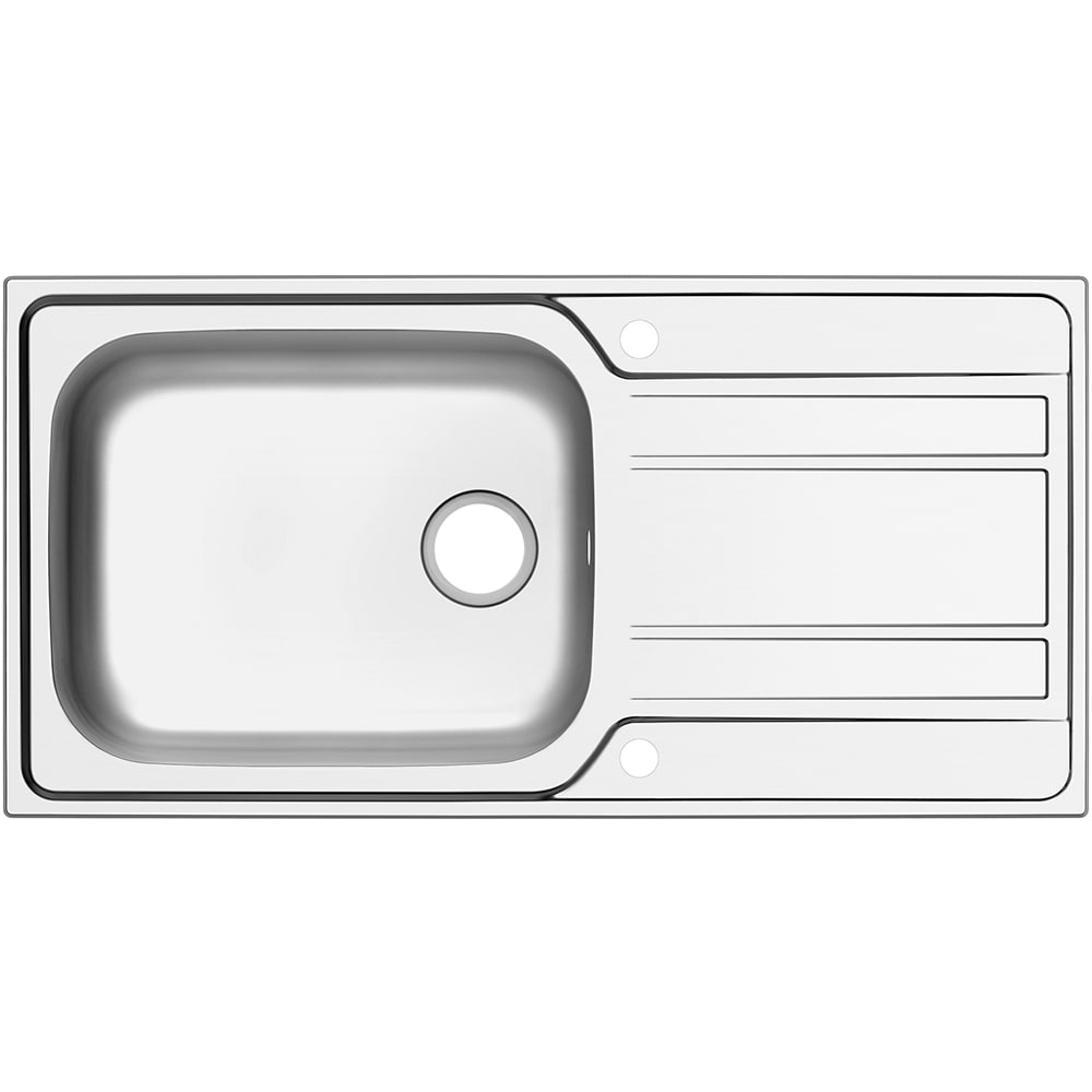Chiuveta bucatarie GOODHOME Lucerne, 1 cuva, picurator reversibil, 100 x 50 cm, inox