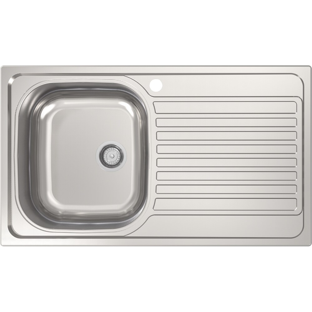 Chiuveta bucatarie Jabiri Linen, 1 cuva, picurator reversibil, 76 x 43.5 cm, inox