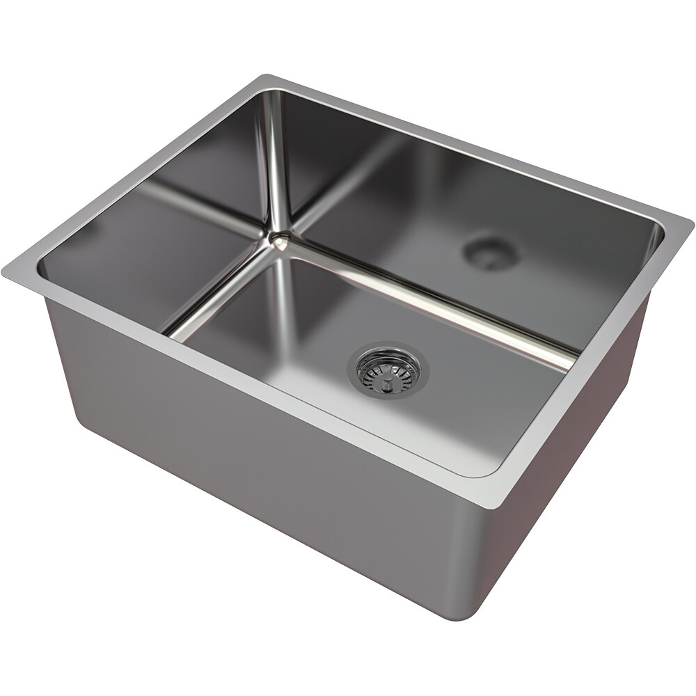 Chiuveta bucatarie GoodHome Villach, 1 cuva, inox, 54 x 44 x 20 cm, fumuriu