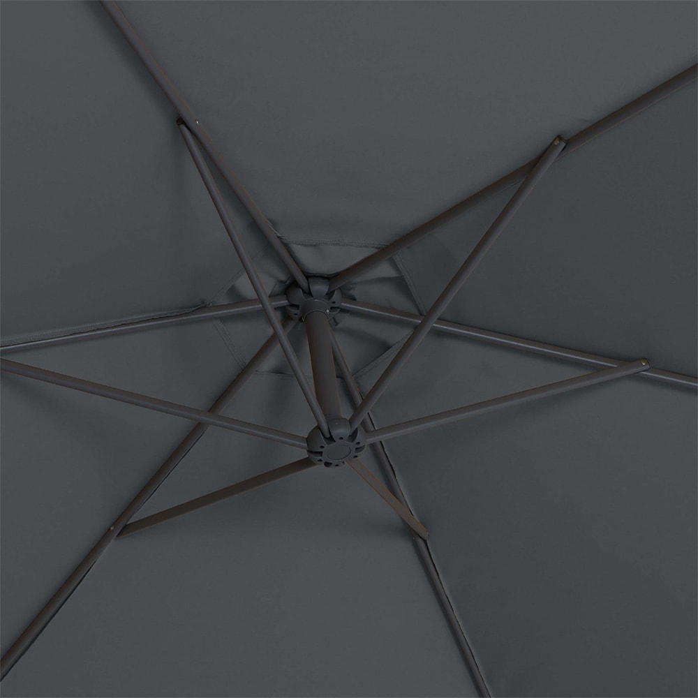 Umbrela de exterior GOODHOME Kigali, 3 x 3m, negru