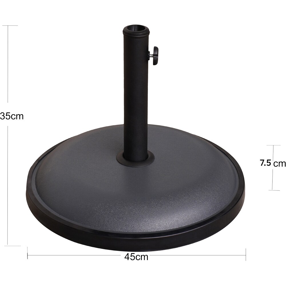 Suport umbrela Brescia, 35.7 x 45 cm, negru