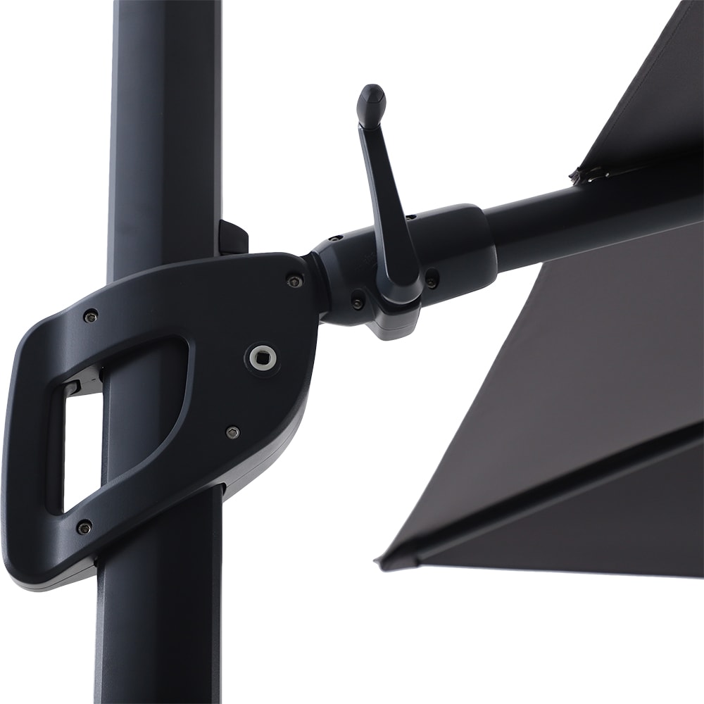 Umbrela de exterior GOODHOME Corby, 3 x 3m, negru