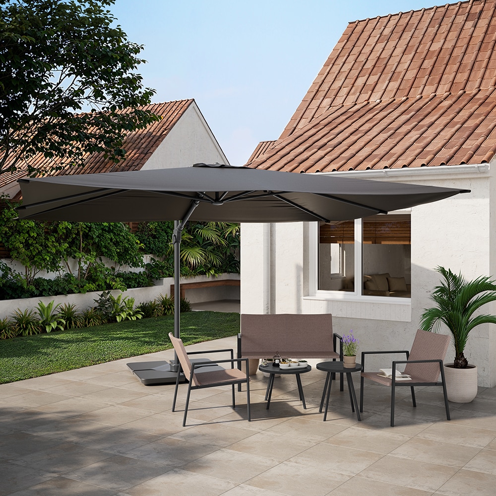 Umbrela de exterior GOODHOME Corby, 3 x 4m, negru