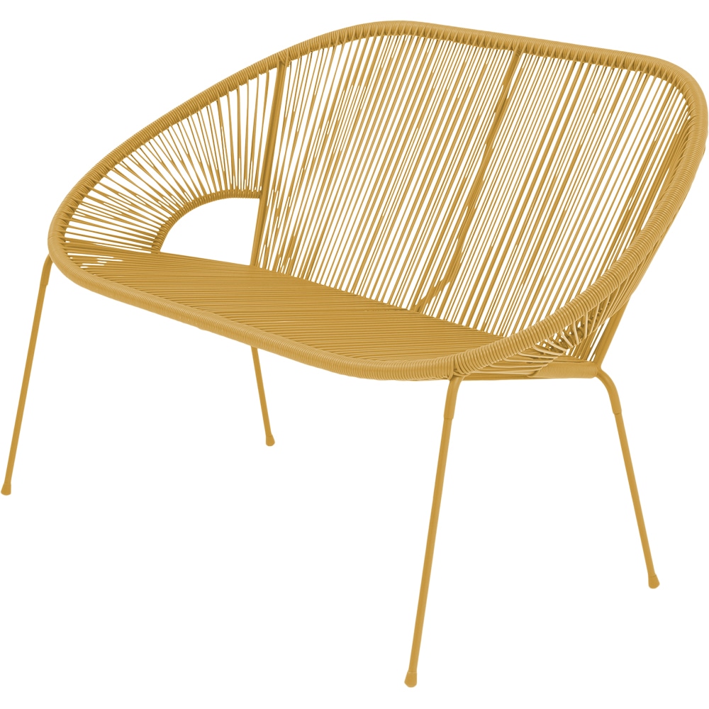 Banca GOODHOME Hosti, 2 persoane, portocaliu