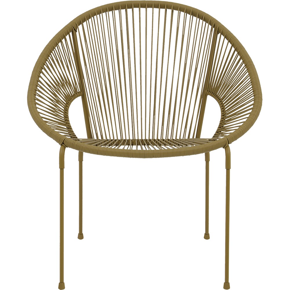 Scaun terasa GOODHOME Hosti, otel, 70.5 x 70 x 82 cm, verde