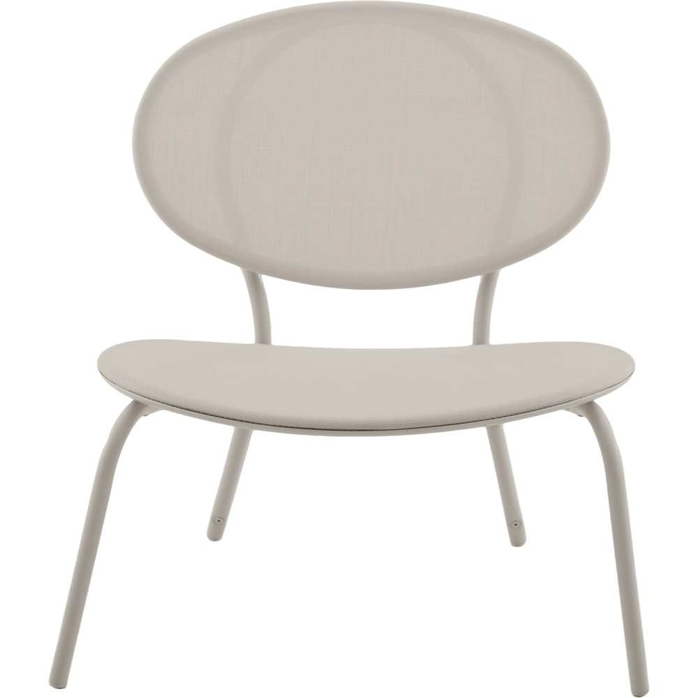 Scaun terasa Matola, otel, 69.5 x 77 x 77 cm, argintiu