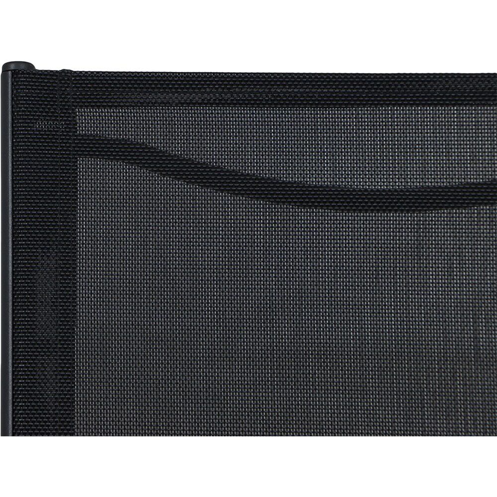 Scaun terasa Aconite, aluminiu, 56 x 58.8 x 87 cm, negru