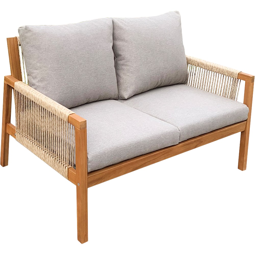 Set mobilier gradina GOODHOME Dalaba, 4 piese, gri