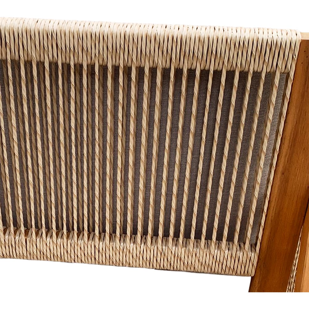 Set mobilier gradina GOODHOME Dalaba, 4 piese, gri