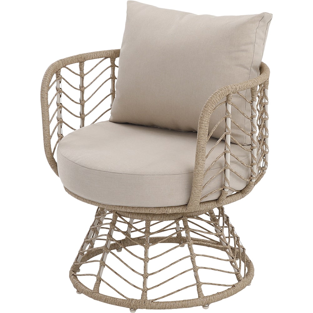 Set mobilier gradina GOODHOME Omalos, 4 piese, crem