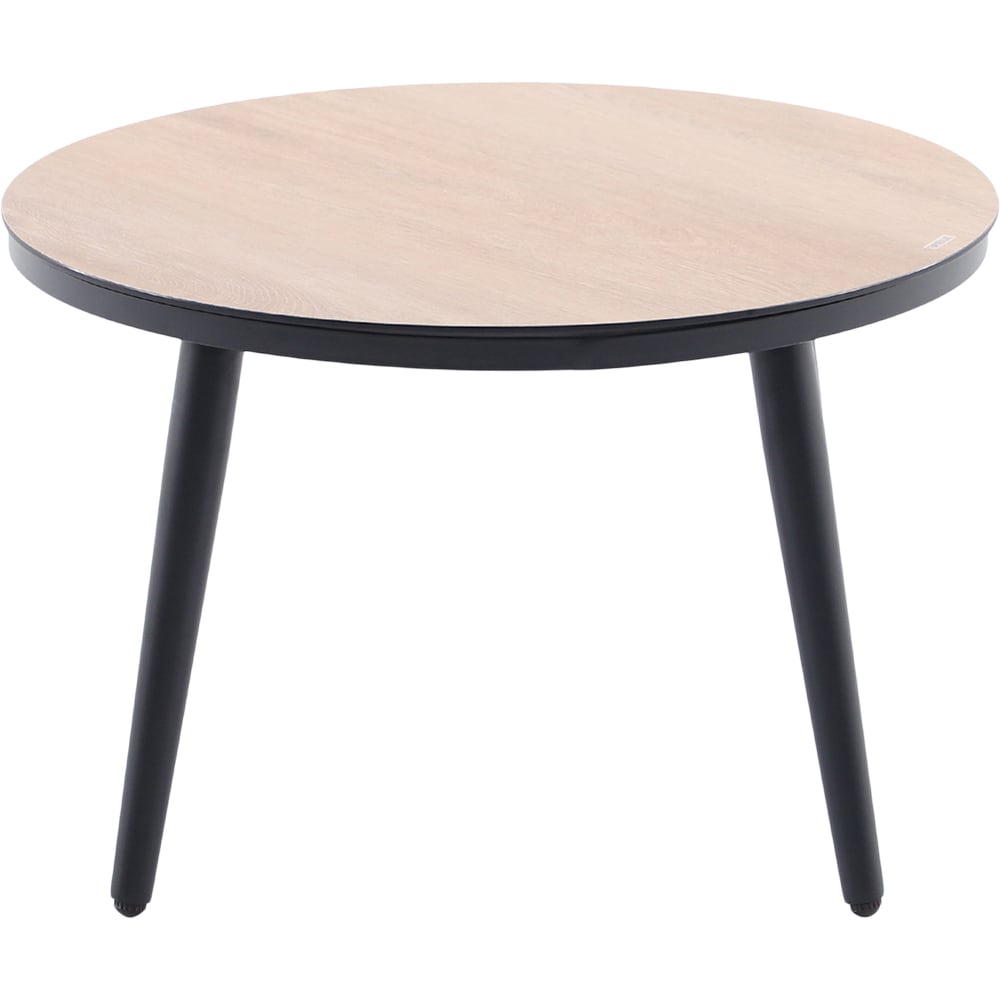 Set mobilier gradina/terasa 3 piese GOODHOME Siliana, perna poliester inclusa, otel, 3 piese, bej