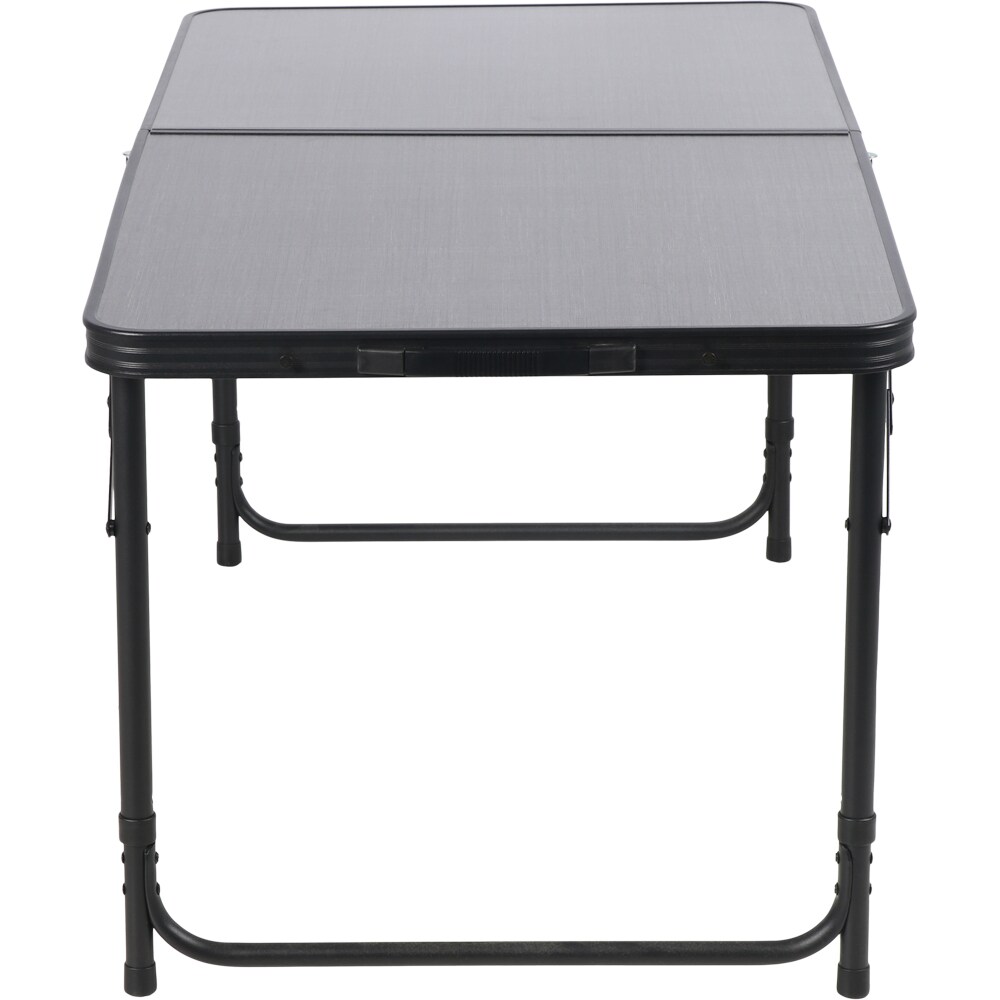 Masa camping Vatani, aluminiu, 120 x 60 x 54 cm, gri