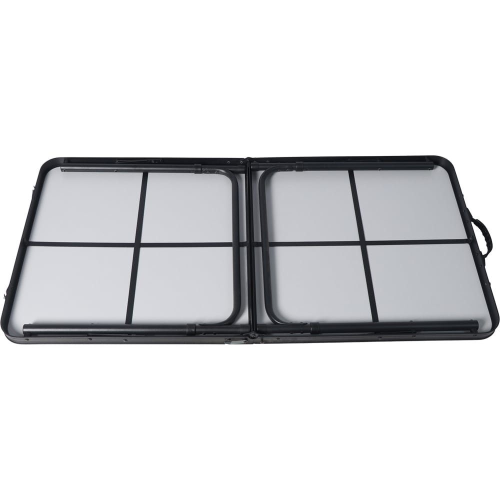 Masa camping Vatani, aluminiu, 120 x 60 x 54 cm, gri