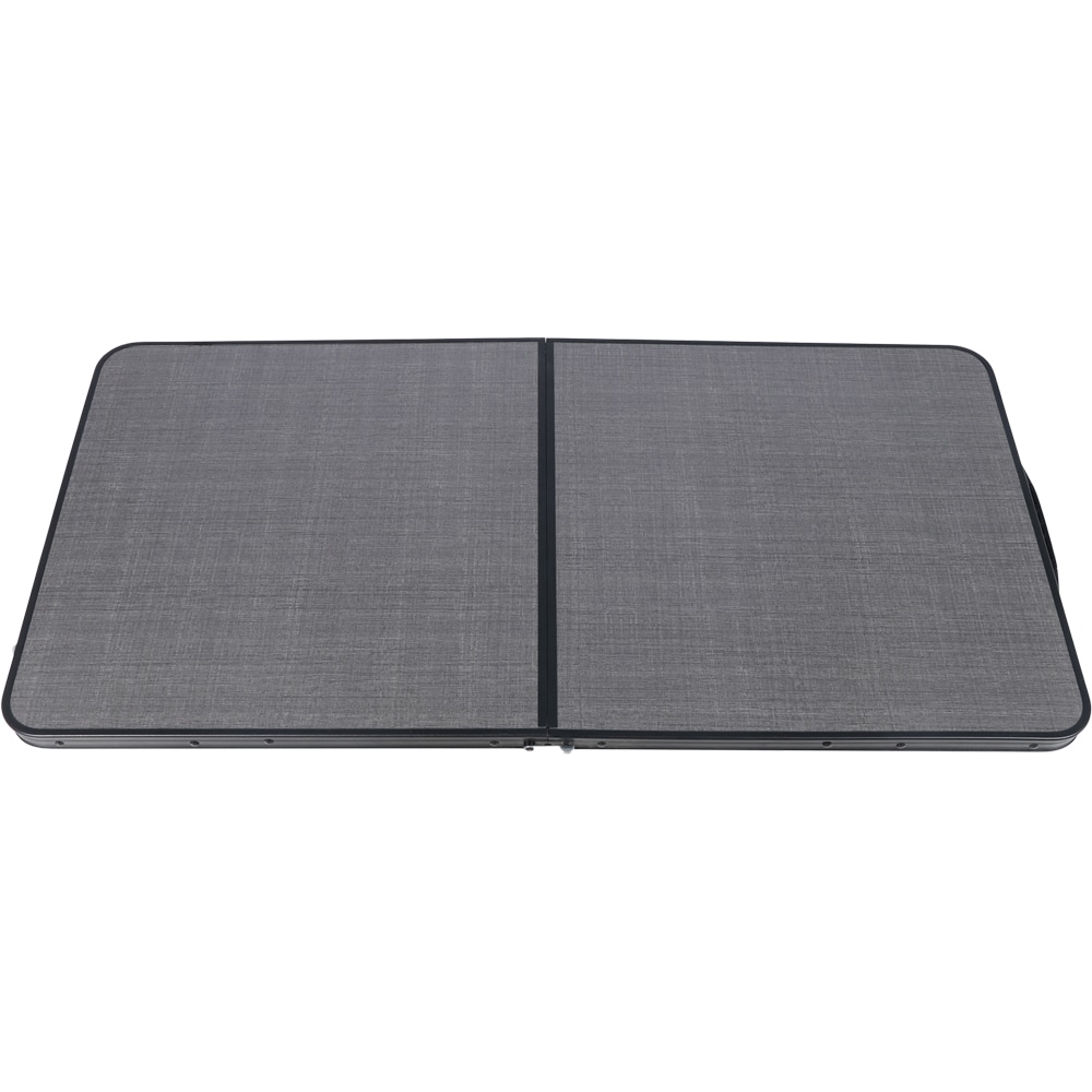Masa camping Vatani, aluminiu, 120 x 60 x 54 cm, gri