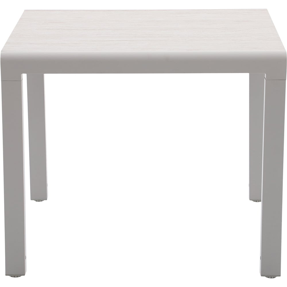 Masa GOODHOME Mallia, 6 locuri, 180 x 90 x 75cm, alb