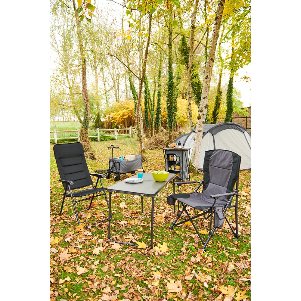 Dulap camping Vatani, 45.5 x 40 x 87 cm, gri inchis