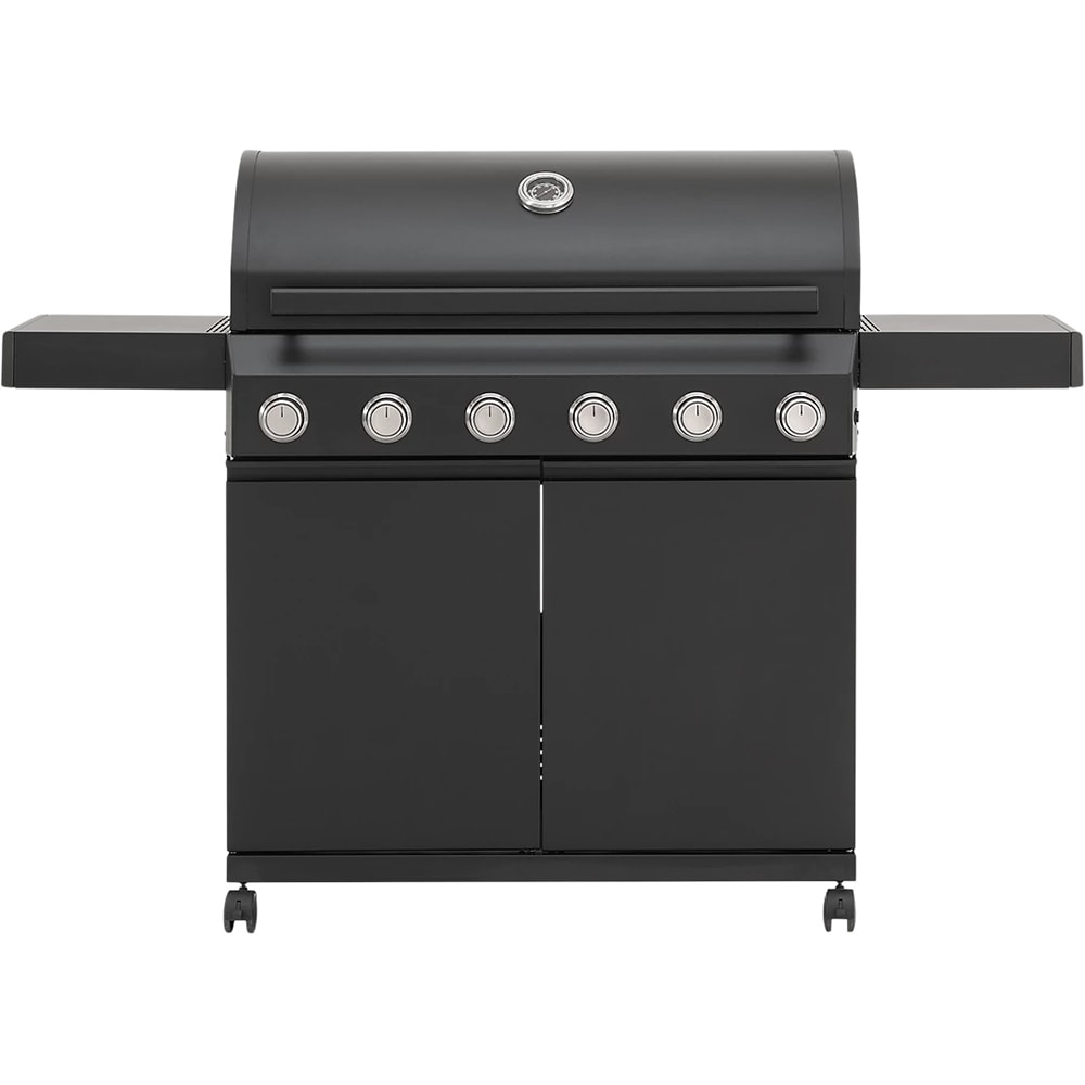 Gratar pe gaz GOODHOME Praden, 6 arzatoare, 4 role, negru