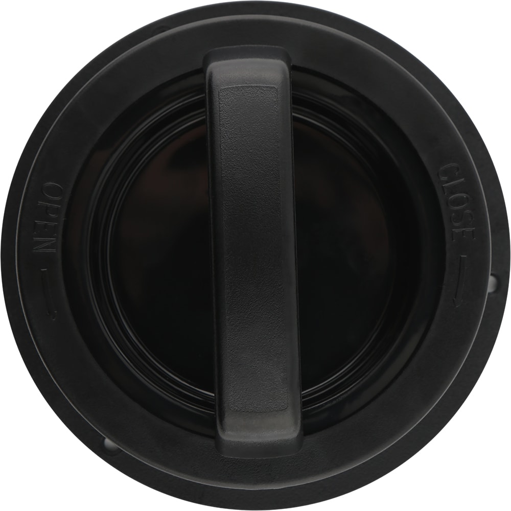 Presa burger, plastic, 12.5 cm, negru