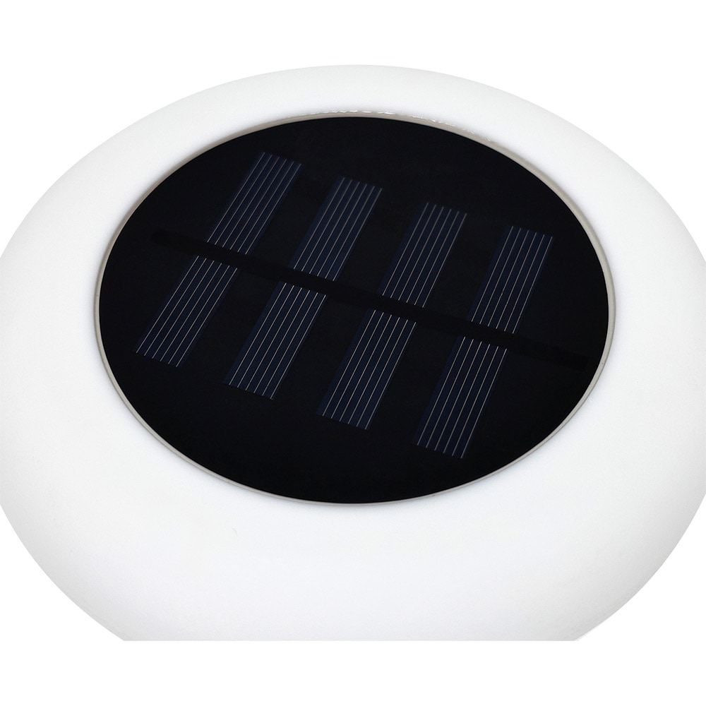 Lampa solara LED RGB, plastic, negru
