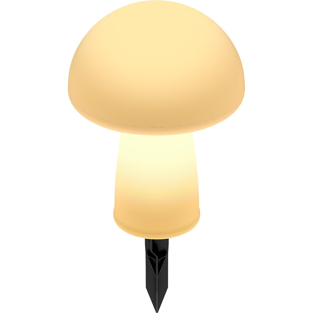 Lampa solara ciuperca RGB, 0.32 W, IP44, alb