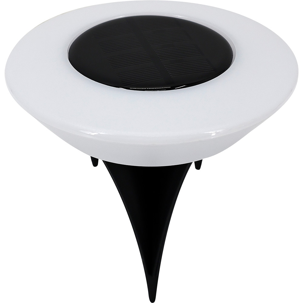 Lampa solara LED, 0.07W, 6 lm, 3000K, IP44, plastic, negru