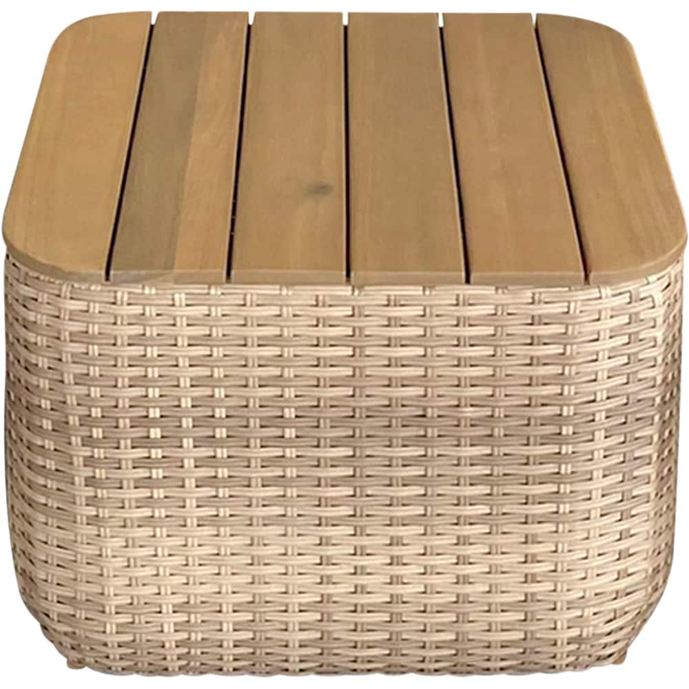 Set mobilier gradina GOODHOME Elos, 3 piese, crem