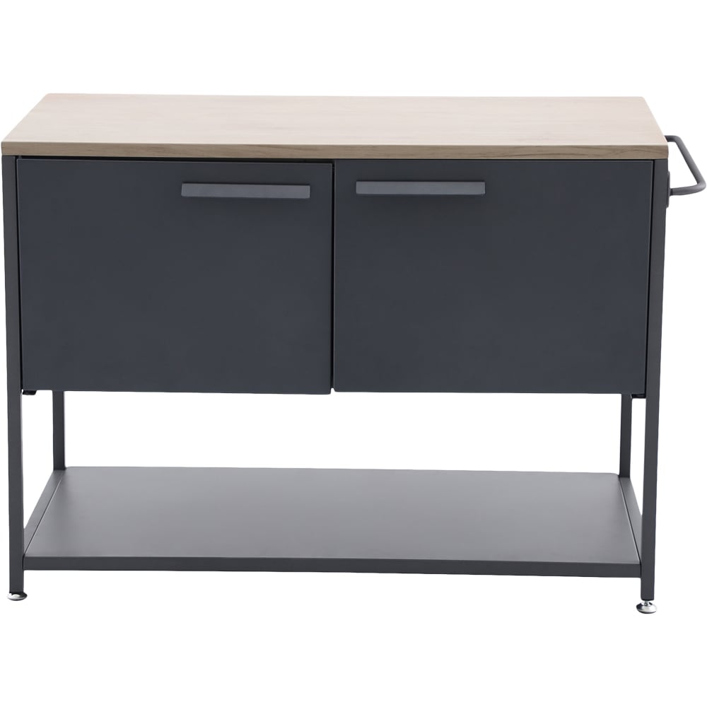Dulap gradina GOODHOME Cucino, otel, 120 x 60 x 87.5 cm, gri