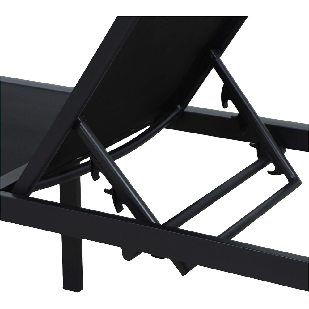 Set mobilier gradina GOODHOME Aconite, 3 piese, negru