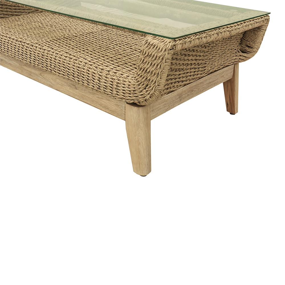 Set mobilier gradina GOODHOME Calora, 5 piese, crem