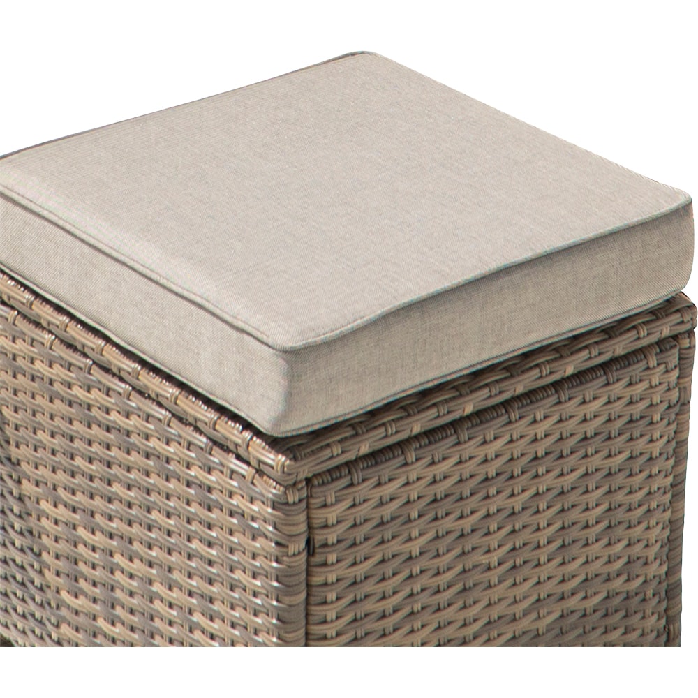 Set mobilier gradina GOODHOME Solari, 7 piese, crem