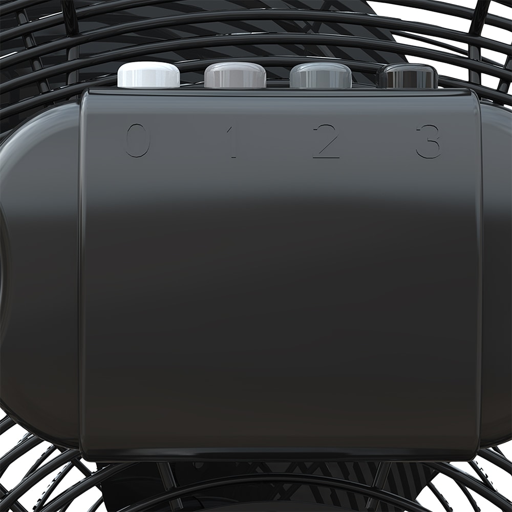 Ventilator industrial de podea, 3 trepte viteza, 45cm, 120W, negru