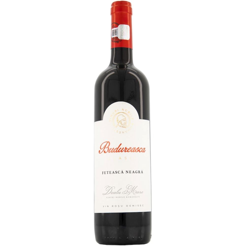 Vin rosu demisec Budureasca Feteasca Neagra, 0.75L, bax 6 sticle