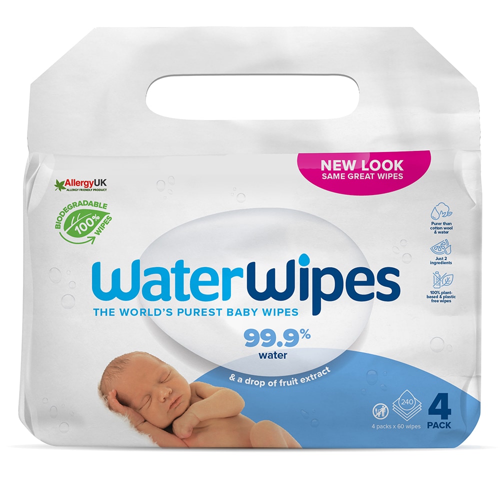 Servetele umede WATERWIPES 440016, 4 pachete, 240 buc