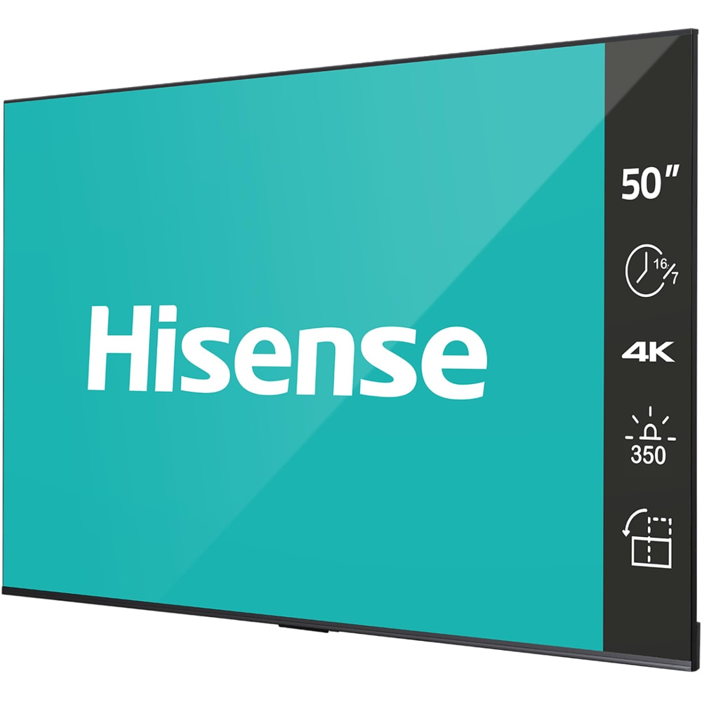 Display profesional HISENSE 50DP30FE, 50", 4K UHD, 60Hz, Wi-Fi, negru