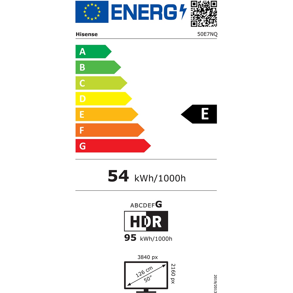 Televizor QLED Smart HISENSE 50E7NQ, Ultra HD 4K, HDR, 126cm