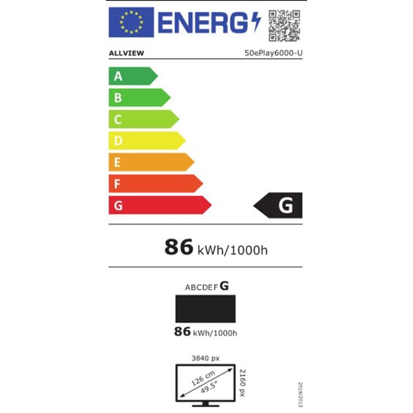Televizor LED Smart ALLVIEW 50EPLAY6000-U, 4K Ultra HD, 126cm