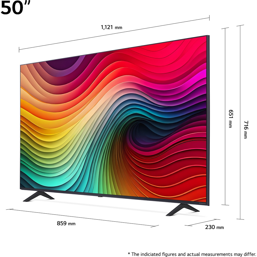 Televizor NanoCell Smart LG 50NANO81T3A, Ultra HD 4K, HDR, 126cm